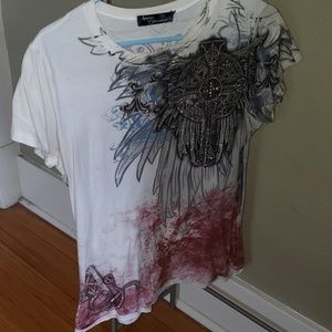 Angels and diamonds tee with embellishments